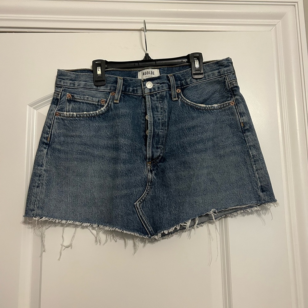 AGOLDE Parker Angled Hem Skirt - Picture 3 of 6